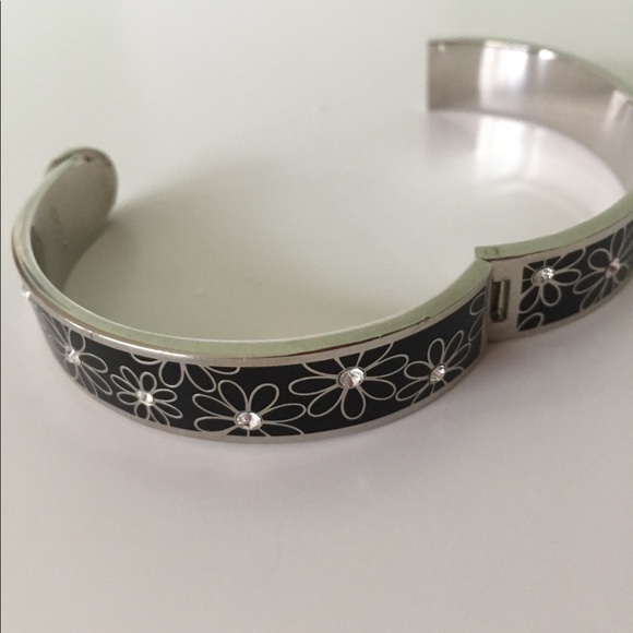 Black and Silver Coach Bracelet Bangle - Picture 5 of 7